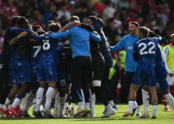 Chelsea celebrate qualification to UEFA Champions League Photo Courtesy: Getty Images