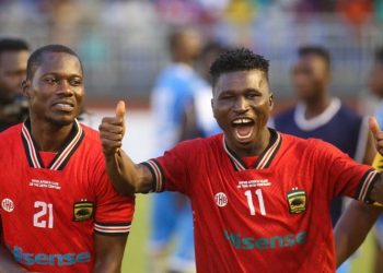 Kotoko players celebrate FA Cup win over Berekum Chelsea Photo Courtesy: @MTNFACupGH
on X