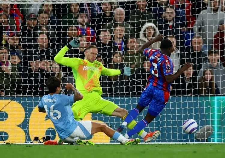 Action from Crystal Palace-Nottingham Forest game Photo Courtesy: Reuters