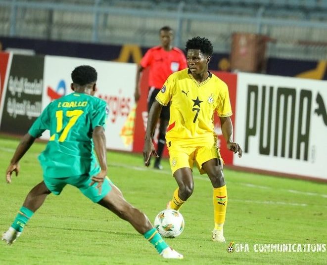Emmanuel Mensah in action for Black Satellites