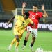 Aziz Issah (10) in action against Egypt