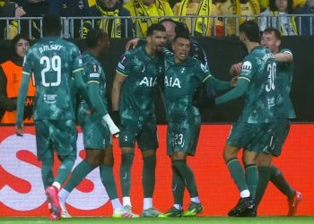 Tottenham Hotspurs celebrate goal against Bodo/Glimt Photo Courtesy: PA Media