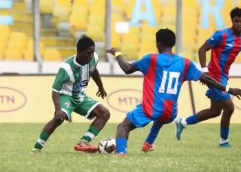 Shot from Golden Kick-Attram De Visser MTN FA Cup semifinal game Photo Courtesy: Cedi Rates