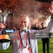 Roman Abramovich, Owner of Chelsea celebrates with The FIFA Club World Cup trophy following their side's victory during the FIFA Club World Cup UAE 2021 Final (Photo by Michael Regan - FIFA/FIFA via Getty Images)