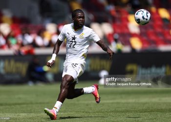 Christopher Bonsu-Baah of Ghana during the Unity Cup Third Place playoff (Photo by Jacques Feeney/Offside/Offside via Getty Images)