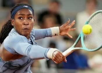 Coco Gauff in action at French Open against Madison Keys Photo Courtesy: Getty Images