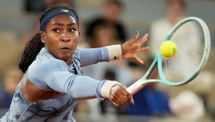 Coco Gauff in action at French Open against Madison Keys Photo Courtesy: Getty Images