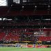 General view inside the stadium with empty seats in the stands during the FIFA Club World Cup 2025 group D match between Chelsea FC and Los Angeles Football Club at Mercedes-Benz Stadium on June 16, 2025 in Atlanta, Georgia. (Photo by Alex Grimm/Getty Images)