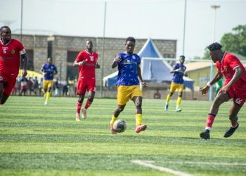 Shot from Kotoko (red) v Vision FC Game Photo Courtesy: Vision FC