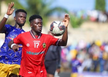 Kotoko's Patrick Asiedu (17) in action against Vision FC Photo Courtesy: AKSC