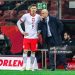 Robert Lewandowski (L) of Poland and Michal Probierz (R) coach of Poland (Photo by Mikolaj Barbanell/SOPA Images/LightRocket via Getty Images)