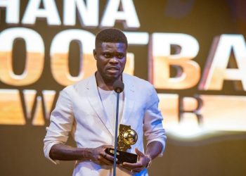 Thomas Partey won the 2025 Footballer of the Year Award at the Ghana  Football Awards Photo Courtesy: Ghana Football Awards