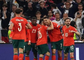 Portugal celebrate win over Germany in UEFA Nations League semis Photo Courtesy: Getty Images