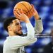 Tyrese Haliburton #0 of the Indiana Pacers warms up prior to Game Two of the 2025 NBA Finals against the Oklahoma City Thunder at Paycom Center (Photo by Matthew Stockman/Getty Images)