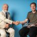 Kevin De Bruyne shakes hands with SSC Napoli President Aurelio De Laurentiis during his official presentation as a new Napoli player on June 12, 2025 in Rome, Italy. (Photo by SSC NAPOLI/SSC NAPOLI via Getty Images)