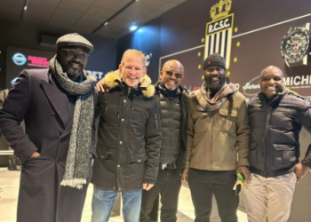 Samuel Anim Addo with the One World team