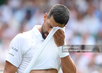 Novak Djokovic (SRB) (Photo by Rob Newell - CameraSport via Getty Images)