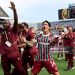 German Cano #14 of Fluminense FC and staff celebrate victory following the FIFA Club World Cup 2025 quarter final (Photo by Buda Mendes/Getty Images)