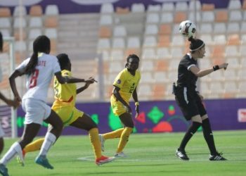 Shot from Ghana game against Mali (white) at 2024 Women's AFCON Photo Courtesy: CAF