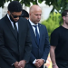 From Left to Right: Joe Gomez, Arne Slot, Alexis Mac Allister arrive at Diogo Jota's funeral Photo Courtesy: PA Media