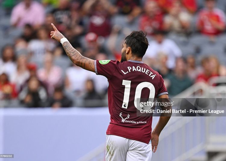 Lucas Paqueta (Photo by Daniel Bartel - Premier League/Getty Images)