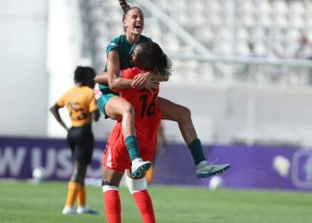 Nigeria celebrate win over Zambia at 2024 CAF Women's AFCON Photo Courtesy: CAF