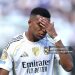 Kylian Mbappe #9 of Real Madrid C.F. reacts during the FIFA Club World Cup 2025 (Photo by Carl Recine - FIFA/FIFA via Getty Images)