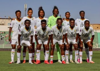 Black Queens starting unit against South Africa at 2024 Women's AFCON Photo Courtesy: CAF