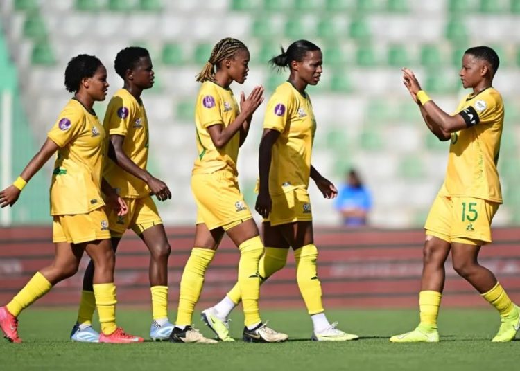 South Africa celebrate win over Black Queens at 2024 Women's AFCON Photo Courtesy: CAF