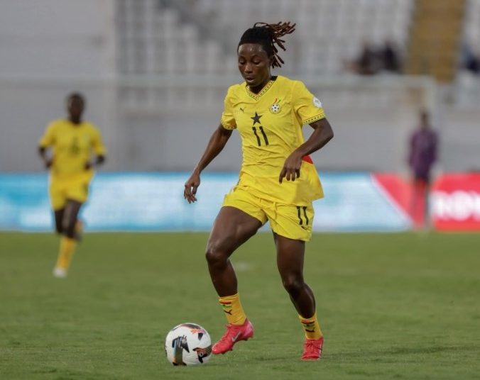 Alice Kusi in action at 2024 AFCON Photo Courtesy: GhanaWNT on X