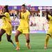 Black Queens celebrate win over Algeria at 2024 WAFCON Photo Courtesy: CAF