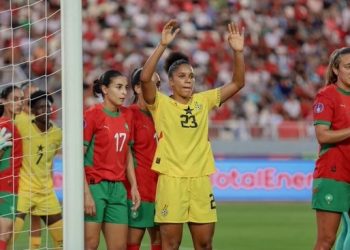 Black Queens' Josephine Bonsu in action against Morocco Photo Courtesy: GhanaWNT on X