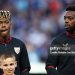 Brothers Nico Williams and Inaki Williams of Athletic Bilbao during UEFA Europa League 2024/25 (Photo by Robbie Jay Barratt - AMA/Getty Images)