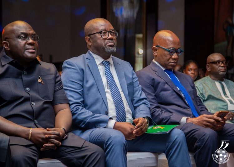 Chief of Staff, Julius Debrah with GFA President, Kurt Okraku