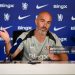 Head Coach Enzo Maresca of Chelsea attends a press conference (Photo by Darren Walsh/Chelsea FC via Getty Images)