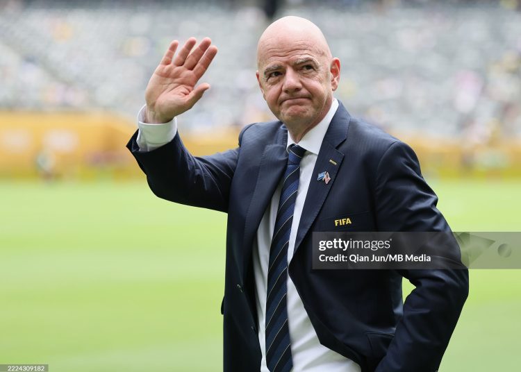 FIFA President Gianni Infantino (Photo by Qian Jun/MB Media/Getty Images)