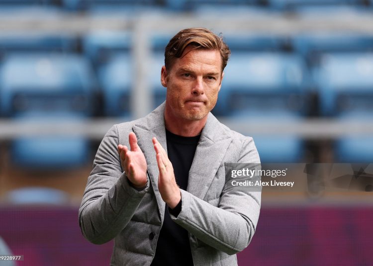 Scott Parker, Manager of Burnley, applauds during the pre-season friendly match between Burnley and SS Lazio at Turf Moor (Photo by Alex Livesey/Getty Images)