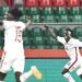 Sudan players celebrate  goa against Algeria at 2024 CHAN Photo Courtesy: CAF