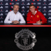 Man United Director of Football Jason Wilcox (left) with Benjamin Sesko Photo Courtesy: Man United