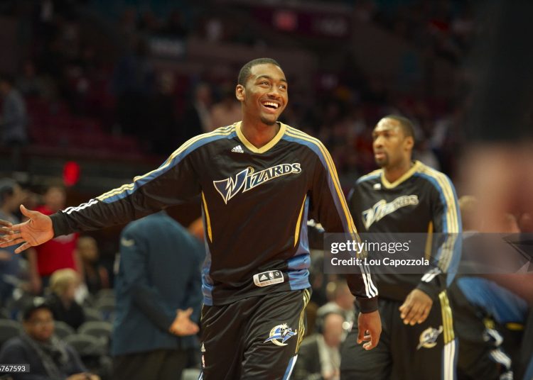 John Wall (2) before game vs New York Knicks. New York, NY 11/5/2010 CREDIT: Lou Capozzola (Photo by Lou Capozzola /Sports Illustrated via Getty Images)