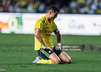 Cristiano Ronaldo  after the loss (Photo by Clicks Images/Getty Images)