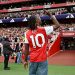 Eberechi Eze is presented to the fans prior to the Premier League match between Arsenal and Leeds United at Emirates Stadium on August 23, 2025 in London, England. (Photo by David Price/Arsenal FC via Getty Images)
