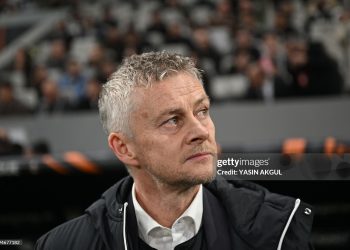 Besiktas's Norwegian new head coach Ole Gunnar Solskjaer looks on ahead (Photo by Yasin AKGUL / AFP) (Photo by YASIN AKGUL/AFP via Getty Images)