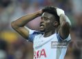 Mohammed Kudus of Tottenham Hotspur FC looks dejected during the UEFA Super Cup Final 2025 match between Paris Saint-Germain FC and Tottenham Hotspur FC at Bluenergy Stadium  on August 13, 2025 in Udine, Italy. (Photo by Giuseppe Maffia/NurPhoto via Getty Images)