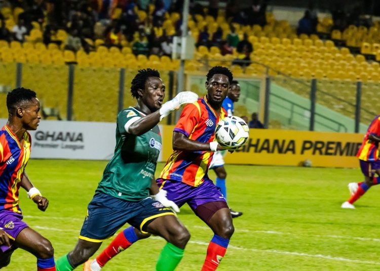 Shot from Hearts V Hohoe United (Blue) game Photo Courtesy: Hearts of Oak