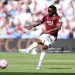 Aaron Wan-Bissaka of West Ham United makes a pass (Photo by West Ham United FC/West Ham United FC via Getty Images)