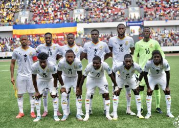 Black Stars starting lineup against Chad in N'Djamena Photo Courtesy: GFA