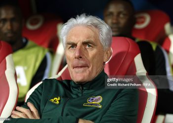 Hugo Henri Broos, Head Coach of South Africa (Photo by Richard Pelham - FIFA/FIFA via Getty Images)
