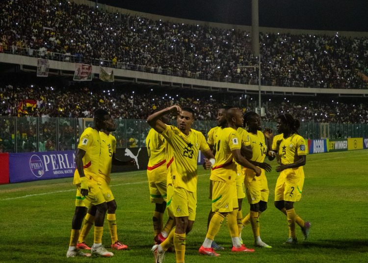 Black Stars celebrate win over Mali Photo Courtesy: Ghana Sports Ministry