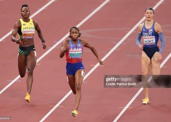 Melissa Jefferson-Wooden of Team United States competes in the Women’s 200 Metres Final on day seven of the World Athletics Championships Tokyo 2025 (Photo by Patrick Smith/Getty Images)